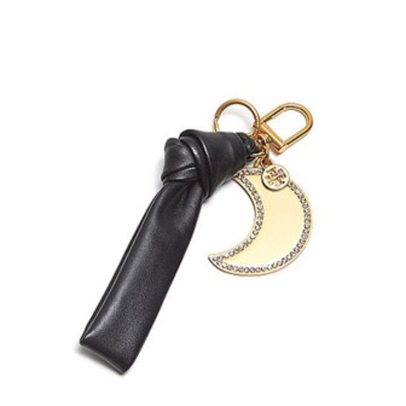 Tory Burch Leather Bow Key Fob Ring - Picture 1 of 3